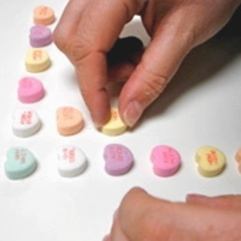 Create sweet valentine art with the kids